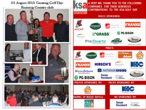 22nd August 2013 - Kitchen Specialists Association’s Gauteng golf day